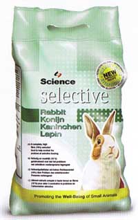 Als konijnen dierenartsen raden wij Scince Selective van Russel Rabbit aan.